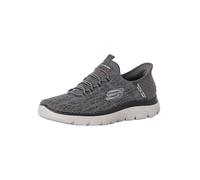 Skechers Homme Summits Key Pace Baskets, Charcoal Mesh Black Trim, 47.5 EU