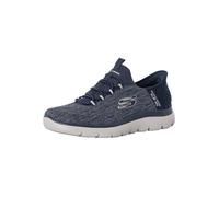 Skechers Homme Summits Key Pace Baskets, Navy Mesh, 45.5 EU