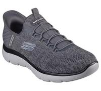 Skechers Baskets à enfiler pour homme Summits Key Pace – anthracite/noir – 7.5 Wide