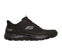Skechers Homme Summits Leyter Baskets, Black Knit TPU, 48.5 EU