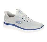 Skechers Homme Summits Top Rate Baskets, Gray Mesh/Blue TPU, 43 EU