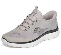 Skechers Homme Summits Top Rate Espadrilles, Taupe Mesh/Black TPU, 42.5 EU