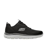 Skechers Homme Summits Torre Espadrilles, Black Mesh/Charcoal Trim, 40 EU