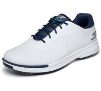 Skechers Homme Tempo Waterproof Golf Shoes Basket, Blanc, Bleu Marine, 47.5 EU Large