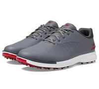 Skechers Homme Tempo Waterproof Golf Shoes Basket, Grey Synthetic/Red Trim, 45.5 EU