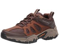Skechers Homme Terraform-Selvin Goodyear Rubber Low Profile Lace Up Basket, Dark Brown Leather W/Mesh, 42 EU