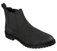 Skechers Homme The Bowery Bottes, Black Nubuck Leather, 41 EU