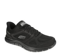 Skechers Homme Track Ezral Basket, Black Leather/Mesh/PU, 46 EU