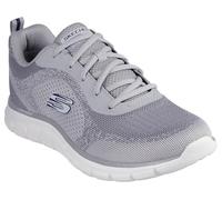 Skechers Homme Track Glendor Basket, Gray Knit/PU, 45.5 EU