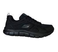 Skechers Homme Track Scloric Shoes, Black Leather Mesh PU Trim, 39 EU