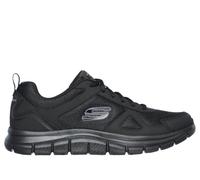 Skechers Chaussures Homme Track Scloric Baskets basses à lacets Noir/Blanc/Rouge 41