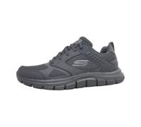 Skechers Homme Track Syntac Chaussures>homme>baskets-mode, Black Leather Mesh Black Trim, 40 EU