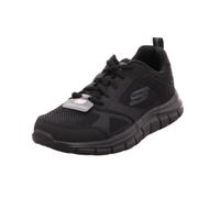 Skechers 232398 TPE, Basket Homme, Black Leather Mesh Black Trim, 43 EU