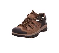 Skechers Homme Tresmen Menard Sandales, Brown Black Synthetic Mesh, 48.5 EU