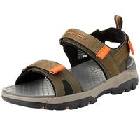 Skechers Homme Tresmen Ryer Sandales, Maille synthétique Olive, 47.5 EU