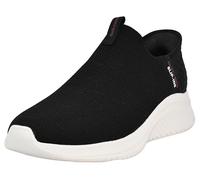 Skechers Homme Ultra Flex 3.0 Smooth Step Basket, Black Knit/Red Trim, 43 EU Large