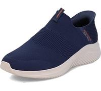 Skechers Homme Ultra Flex 3.0 Smooth Step Sneakers,Sports Shoes, Navy Knit/Trim, 45.5 EU