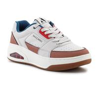Skechers Homme Uno Court Baskets, Cuir Naturel Duraleather Mesh Multi, 47.5 EU