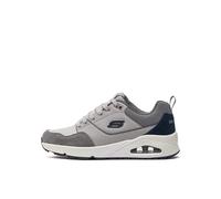 Skechers Baskets Uno Retro One – Maille/Daim Duraleather Gris – Homme 46 EU
