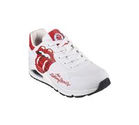 SKECHERS Homme Uno - Rolling Stones Single Baskets 183102 Blanc