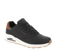 Skechers Homme Uno Suited on Air Basket, Black Durabuck/Chestnut, 39.5 EU