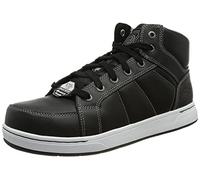 Skechers Homme Watab Bottine, Cuir Noir, 45.5 EU