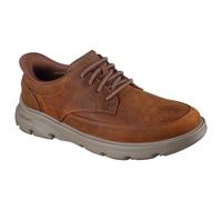 Skechers Homme Arch Fit Garza Rowan Basket, Dark Brown Leather/Synthetic, 46 EU