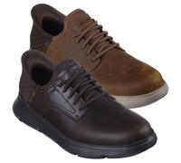 Skechers Hommes 2025 Garza Gervin Baskets En Cuir À Enfiler