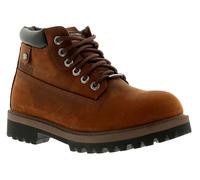 Skechers Hommes Bottes Smart Sergents Verdict Cuir Lacet Marron UK Taille