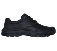 Skechers Hommes Décontracté Chaussures Coupe Knowlson Leland Cuir Lacet Noir UK