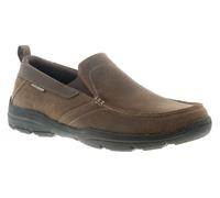 Skechers Hommes Décontracté Chaussures Harper Forde Mémoire Mousse Foncé Brun UK