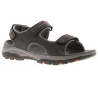 Skechers Hommes Sandales Marche Coupe Décontracté Tresmen Ruban Noir UK Taille
