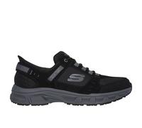 Skechers Hommes Slip-Ons Baskets En Daim Cuir Noir Taille UK
