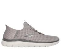 Skechers Hommes Summits High Range Memory FOL Forfing Trainers - Taupe - UK 8