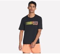 Skechers Hyper Speed T-shirt en Noir, Pointure Grand