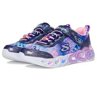Skechers Infinite Heart Lights Basket, Navy Multicolore, 30 EU