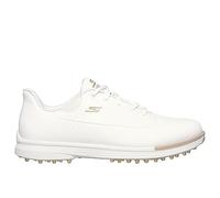 Skechers Jasmine Chaussures de Golf imperméables pour Femme, Blanc/doré sans Pointes, 35.5 EU