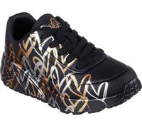 Skechers JGoldCrown : Uno Lite - Metallic 314067L-BKGD, Baskets, pour filles, Noir