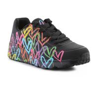 Skechers Baskets plates UNO LITE-LOVE Cuir Lacets Noir Femme 37