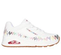 Skechers JGoldcrown: UNO - Love All Around Chaussures Moyen Width en Blanc, Pointure 39