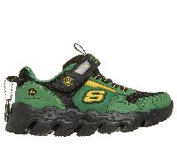 Skechers John Deere: Mega-Flex Lite - Dozer-Brights Chaussures Moyen Width en Gris/Noir, Pointure 31