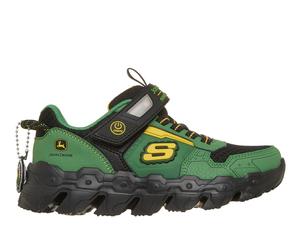 Skechers John Deere: Mega-Flex Lite - Dozer-Brights Chaussures Moyen Width en Gris/Noir, Pointure 36
