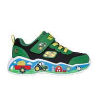 Skechers John Deere: Play Scene - Barn-Squad Buddies Chaussures Moyen Width en Vert/Noir, Pointure 25, Lavable en machine
