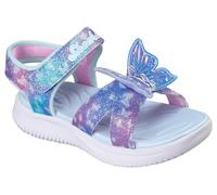 Skechers JUMPSTERS Sandale Papillon Brites, Bleu, 10.5 UK Enfant