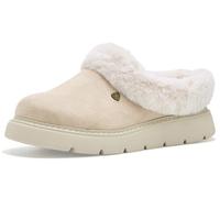 Skechers Keepsakes Delight Fall, Chaussons femme | Pantoufles décontractées, semelle intérieure en mousse à mémoire de forme, dessus en tricot doux, doublure en fausse fourrure