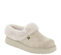 Skechers Pantoufles Keepsakes Lite Cozy Blend pour femme – Confortables, Textile blanc cassé, 36 EU