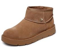 Skechers Keepsakes Mini bottes de neige confortables mains libres pour femme, châtaigne, 35 EU