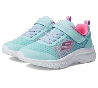 Skechers Kids Girls Microspec Plus-Swirl Sweet Sneaker, Aqua/Pink, 1 Little Kid