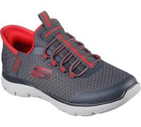 Skechers Kids Summits High Range Slip-Ins Basket, Charcoal/Lime, 36 EU