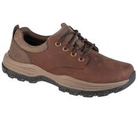 Skechers Knowlson Leland 204920-DKBR, Chaussures Basses Homme, Dark Brown Leather, marron, 42 EU